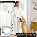 yayaboqu Dog Doorbell for Potty Training with 6 Extra Loud Bells - Handmade Cotton Rope Adjustable Hanging Pet Bell, Indoor/Outdoor Use for Small Medium Large Dogs (Beige/Bronze Tone)