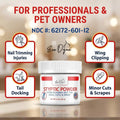 Styptic Powder for Dogs, Cats, and Birds (2 oz) by Evo Dyne | Fast-Acting Blood Stop for Pets | Quick Stop Bleeding Powder for Dog Nail Clipping, Grooming, Cuts and More (1-Pack)
