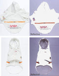 ChoChoCho NASA Raincoats, Reflective Rain Jacket Waterproof, Dog Costume, Cat Puppy Stylish Streetwear Outfit for Dogs (