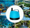 210GPH Submersible Water Pump Ultra Quiet (780L/H,15W),Bottom Suction Aquarium Pump with 2 Nozzles,5.6ft Lift,Adjustable