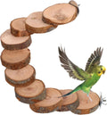 Balacoo Parrot Ladder, Bird Platform Perch, Hamster Platform, Parakeet Cage Toy, Bird Cage Natural Wood Ladder, Standing
