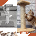 Niserelesa 164FT/50M Natural Sisal Rope for Cat Scratching Posts, 6mm Thick Jute Hemp Cat Rope for Cat Tree Replacement, Cat Scratch Post Repair, DIY Projects, and Furniture Wrapping