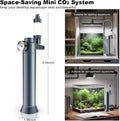 FZONE Desktop Aquarium CO2 System,45g CO2 Cartridge,5/8" & 3/8" Compatible