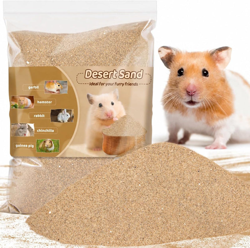 Sukh Hamster Desert Sand - Coarse Bedding Sand, Hamster Hides & Cleaning