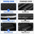 Protect Seats from Mud & Fur - Full Bench Back Seat Cover for Dogs & Kids