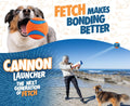 Chuckit! Cannon 16S Dog Ball Launcher, 16 Inch Size, Includes 4 Balls Total