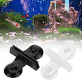 Aquarium Fish Tank Separator Clip, Secure Suction Cup Glass Divider Support for Aquarium Breeding Tank Silicone White Bl