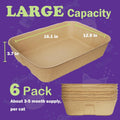 JINVOGREEN 8 Pack Disposable Litter Boxes for Kitty Cats