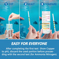 Aquarium Test Strips for Fish Tank: 9 in 1 Aquarium Ammonia Test Strips for Fish Tank - 125 Counts Aquarium Water Test K