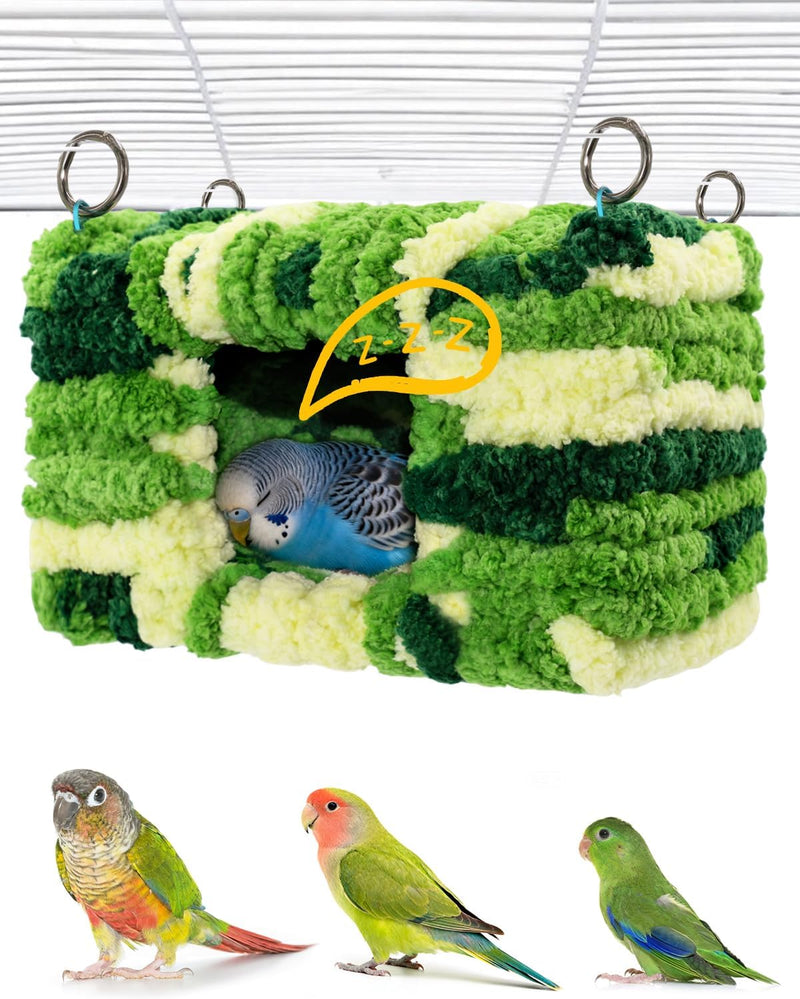 Collapse-Proof Soft Warm Bird Bed for Cage with Sturdy Frame