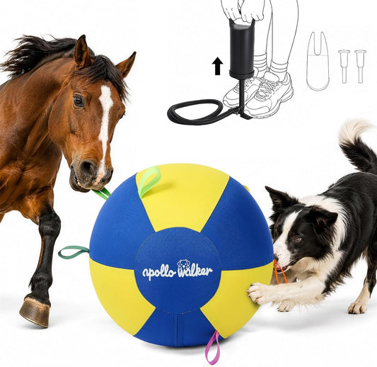 apollo walker Upgraded Cotton Padded Herding Ball, 18" for Dogs and Horses