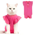 Avont Cat Recovery Suit - Post-Surgery Onesie for Cats, Alternative to Cone of Shame, Protective Spay Suit for Female Kitten, Ideal for Healing and Skin Conditions -Magenta(M)