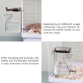 Guinea Pig Water Bottle No Drip, Rabbit Glass Waterer, Chinchilla Stainless Steel Nozzle Anti-Bite Water Dispenser for S