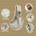 Dog Carrier Sling for Small Dogs & Cats, Puppy Sling Bag with Drawstring Mesh Opening, Safety Clip, Zipper Storage Pocke