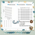 Dog Crate Divider Panel 2-Pack, 20.47" H x 15.74-29.13" W, Glossy Black