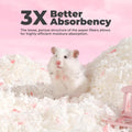 Hamster Bedding 50L Guinea Pig Paper Bedding Odor Control 99% Dust-Free