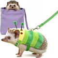 Hedgehog Leash and Harness with Carrying Bag Travel Clothes Accessories Harness Leash for Hamster Clothes for Ferret Gui