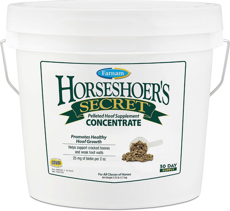 Farnam Horseshoer’s Secret Pelleted Hoof Supplement Concentrate, 3.75 lb