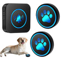 Dog Door Bell for Potty Training, Smart Wireless Doggie Doorbell to Go Outside, 1000 Feet Long Range with IP65 Waterproof Super-Light Touch Button, 60 Melodies & Adjustable Volume (2 Button)