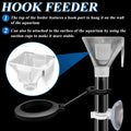 Aquarium Fish Shrimp Feeding Dish Set, Shrimp Feeding Dish Set, Transparent Shrimp Feeding Adjustable Tube with Feeding 