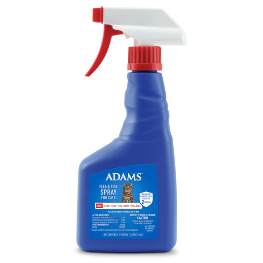 Adams Flea and Tick Spray for Cats 16 Ounces