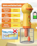 Electric Dog Shampoo Dispenser Dog Shampoo Sprayer Duck Shampoo Foamer for Pet, Foaming Soap Dispenser for Bathtub, Kitchen Sink Cleaning