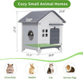 Plastic Rabbit Cage Outdoor Indoor, Bunny Cage Guinea Pig Cages Enclosure