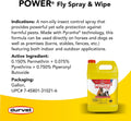 Durvet Fly 003-1021 699757 Power Fly Spray and Wipe for Horses, Gallon