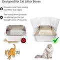 YOILES 3PCS Cat Litter Box Pee Shields,Transparent Easy Clean Splash Guard for Open Top Litter Pan 14.5×11.5in- Litter Box Not Included (3, Clear)
