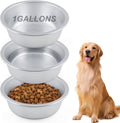 Zonon 3 Pack 1 Gallon Deep Aluminum Feeding Food Pans Oil Drain Pans