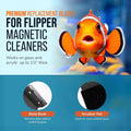 Flipper Standard Algae Scraper Replacement Blades, Stainless Steel 2 Pack