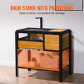 VEVOR Tortoise Habitat, Cedar Wooden Tortoise House Indoor & Outdoor, Tortoise Enclosure with Light Stand, Reptile Enclo