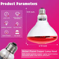 LUCKY HERP Infrared Heat Lamp for Chickens - 250 Watts Red Heat Lamp Bulb 1 Pack, Heat Light Bulb for Brooder Coop, Food