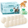 Natural Peppermint Oil Cat Repellent Balls – Indoor & Outdoor Deterrent for Garden, Lawn, Yard & Plants – Prevent Cats from Scratching, Chewing & Peeing – 12 Pack