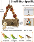 Bird Tunnel for Cage with Chew Toys, Only for Small-Sized Bird