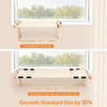 Oversized Adjustable Cat Window Perch for Double Hung Window, Variable Length