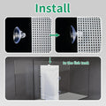 2 Pack Fish Tank Divider, Plastic Grid Cuttable Grid Plate Fish Separator with 12 Suction Cups DIY Designed Clear Easy t