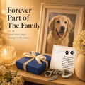 Dog Memorial Gift for Loss of Dog, Pet Hair Keepsake with Angel Wing Charm, Rainbow Bridge Sympathy Gift for Grieving Pe