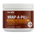 Pet MD Wrap-A-Pill with Dog Probiotics - Pill Wrap for Dogs Medicine - Easy-to-Use Paste to Hide Capsules, Create Pockets and Treats for Dogs - Peanut Butter (4.2oz)