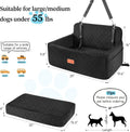 Dog Car Seat for Medium Large Dogs Under 55 lbs, Washable Pet Booster Seat