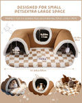 Extra Large Guinea Pig Hideout Tunnel, 22Lx16Wx5H Inches, Brown