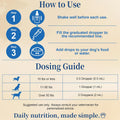 Liquid Taurine Supplement for Dogs - Bacon Flavor Dog Heart & Circulation Support with Dropper - Essential Amino Acid fo