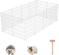 C&AHOME Pet Playpen, Small Animals Supplies, 12 Panels, 12" × 15", White
