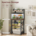 MAHANCRIS 5-10 Gallon Fish Tank Stand, Aquarium Stand with Adjustable Shelf