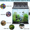 4-Fans Aquarium Chiller with Adjustable 5 Speed Controller 5 Timer Setting, Fish Tank Fan Aquarium Cooling Fan, 90° Adju
