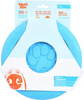 West Paw Zogoflex Zisc Dog Flying Disc, High Flying Aerodynamic Disc for Dogs Puppy – Lightweight, Floatable Disc for Fetch, Tug of War, Catch, Play – Doubles as Food/Water Bowl, Large 8.5", Aqua Blue