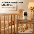 DYPCO Indoor Camera for Home Security, 5G Baby Pet Camera with Phone App, 360° PTZ Indoor Camera for Baby MonitorDog Cam