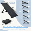 Dog Ramp for Car,33.2"x 12.8" Dog Stairs for Large Dogs with Anti-Slip Surface,Large Folding Pet Stairs for SUV,Truck wi
