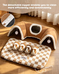 Extra Large Guinea Pig Hideout Tunnel, 22Lx16Wx5H Inches, Brown
