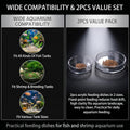 2Pcs Clear Acrylic Shrimp Feeding Dishes Fish Tank Shrimp Feeder